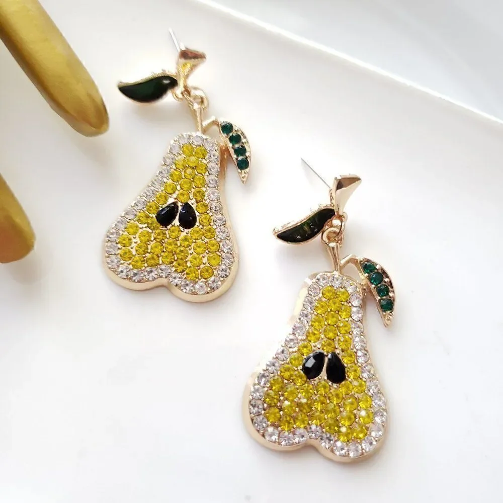 New! Zara Pear Post Earrings